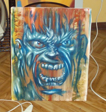 Angry day canvas