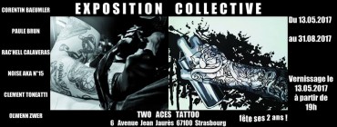 Exposition collective Two Aces Tattoo – Strasbourg